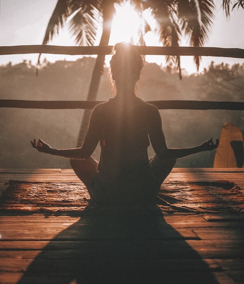 Person doing stretching exercises